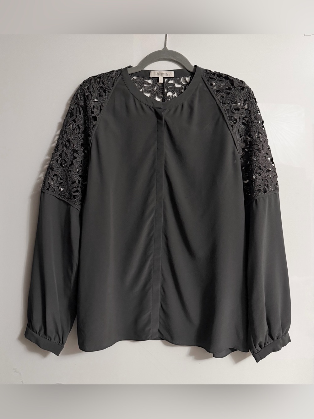 Dorothee Schumacher 100% Silk Embroidered Blouse